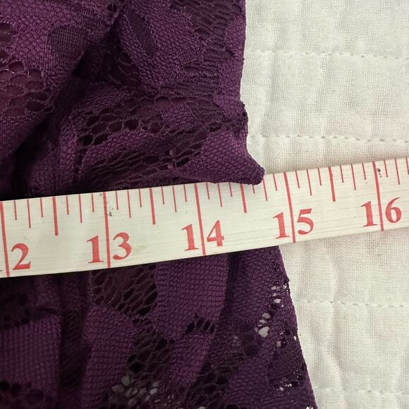 DRESSYSTAR Womens Dress 2XL Purple Lace Halter Retro Y2K Grunge Whimsigoth - Picture 11 of 13